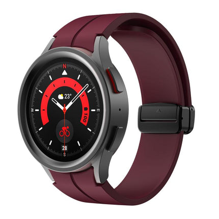 Kalebol Concave Folding Magnetic Buckle Silicone Strap, For Samsung Galaxy Watch7 / 6 / 5 - DealBuddy