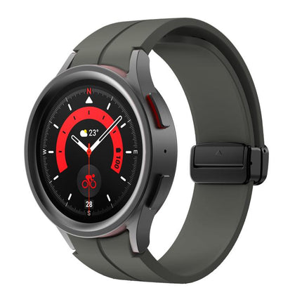 Kalebol Concave Folding Magnetic Buckle Silicone Strap, For Samsung Galaxy Watch7 / 6 / 5 - DealBuddy