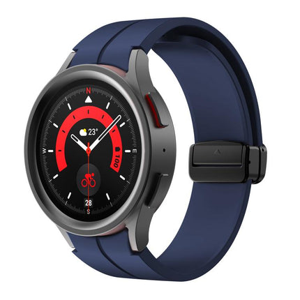 Kalebol Concave Folding Magnetic Buckle Silicone Strap, For Samsung Galaxy Watch7 / 6 / 5 - DealBuddy