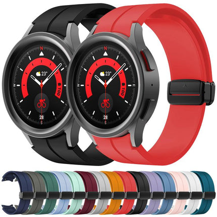 Kalebol Concave Folding Magnetic Buckle Silicone Strap, For Samsung Galaxy Watch7 / 6 / 5 - DealBuddy