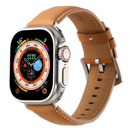 Kalebol Plain Genuine Leather Watch Band