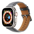 Kalebol Plain Genuine Leather Watch Band, For Apple Watch 46mm / 49mm / 45mm / 44mm, For Apple Watch 42mm / 41mm / 40mm / 38mm - DealBuddy