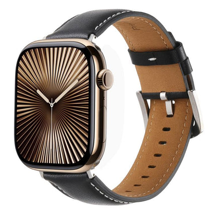 Kalebol Plain Genuine Leather Watch Band