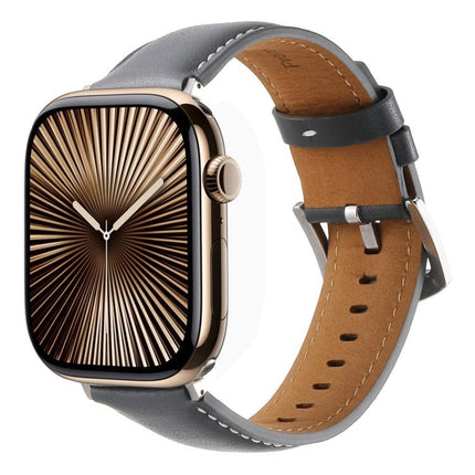 Kalebol Plain Genuine Leather Watch Band