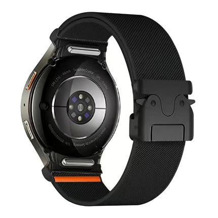 Press Button Connector Parachute Buckle Elastic Nylon Watch Band, For Samsung Galaxy Watch 7 / 6 / 5 / 4 - DealBuddy