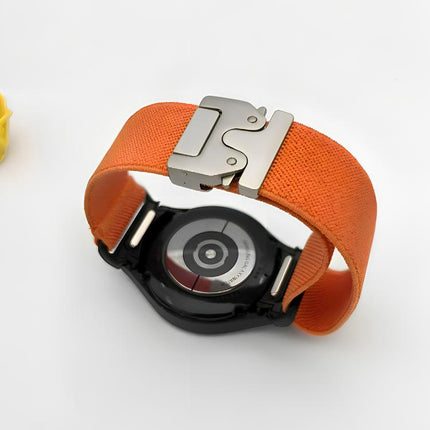 Press Button Connector Parachute Buckle Elastic Nylon Watch Band, For Samsung Galaxy Watch 7 / 6 / 5 / 4 - DealBuddy