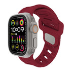 Slanted Hole Silicone Watch Band, For Apple Watch 46mm / 49mm / 45mm / 44mm, For Apple Watch 42mm / 41mm / 40mm / 38mm - DealBuddy