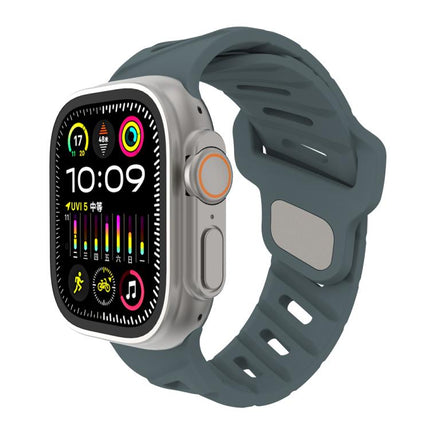 Slanted Hole Silicone Watch Band, For Apple Watch 46mm / 49mm / 45mm / 44mm, For Apple Watch 42mm / 41mm / 40mm / 38mm - DealBuddy