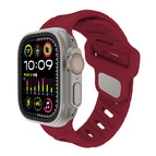For Apple Watch 42mm / 41mm / 40mm / 38mm / Wine Red