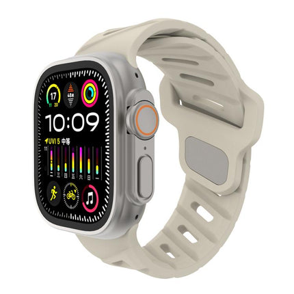 Slanted Hole Silicone Watch Band, For Apple Watch 46mm / 49mm / 45mm / 44mm, For Apple Watch 42mm / 41mm / 40mm / 38mm - DealBuddy