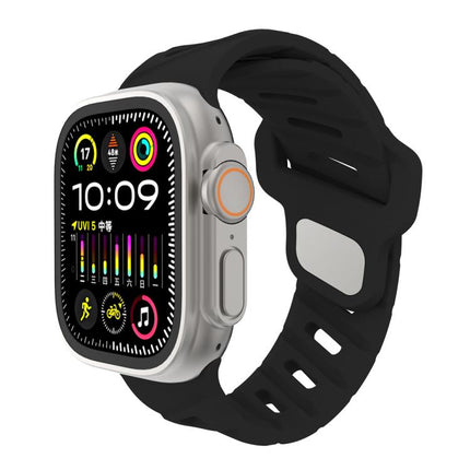 Slanted Hole Silicone Watch Band, For Apple Watch 46mm / 49mm / 45mm / 44mm, For Apple Watch 42mm / 41mm / 40mm / 38mm - DealBuddy