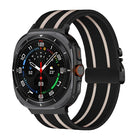 Parachute Buckle Stripe Nylon Elastic Braided Watch Band