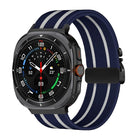 Parachute Buckle Stripe Nylon Elastic Braided Watch Band