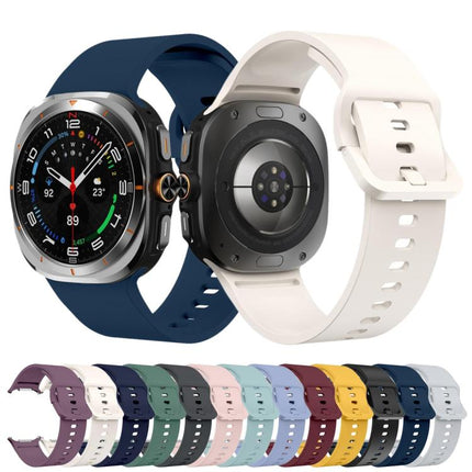 Solid Color Colorful Buckle Silicone Watch Band, For Samsung Galaxy Watch Ultra 47mm / Ultra 2025 - DealBuddy