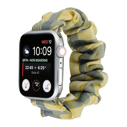 JK Uniform Style Cloth + Stainless Steel Watch Wrist Strap, For Apple Watch Series 7 45mm / 6 & SE & 5 & 4 44mm / 3 & 2 & 1 42mm, For Apple Watch Series 7 41mm / 6 & SE & 5 & 4 40mm / 3 & 2 & 1 38mm - DealBuddy