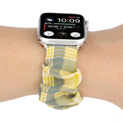 JK Uniform Style Cloth + Stainless Steel Watch Wrist Strap, For Apple Watch Series 7 45mm / 6 & SE & 5 & 4 44mm / 3 & 2 & 1 42mm, For Apple Watch Series 7 41mm / 6 & SE & 5 & 4 40mm / 3 & 2 & 1 38mm - DealBuddy
