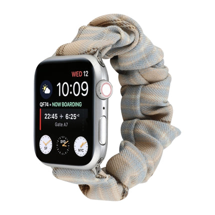 JK Uniform Style Cloth + Stainless Steel Watch Wrist Strap, For Apple Watch Series 7 45mm / 6 & SE & 5 & 4 44mm / 3 & 2 & 1 42mm, For Apple Watch Series 7 41mm / 6 & SE & 5 & 4 40mm / 3 & 2 & 1 38mm - DealBuddy