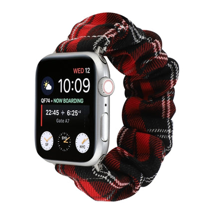 JK Uniform Style Cloth + Stainless Steel Watch Wrist Strap, For Apple Watch Series 7 45mm / 6 & SE & 5 & 4 44mm / 3 & 2 & 1 42mm, For Apple Watch Series 7 41mm / 6 & SE & 5 & 4 40mm / 3 & 2 & 1 38mm - DealBuddy