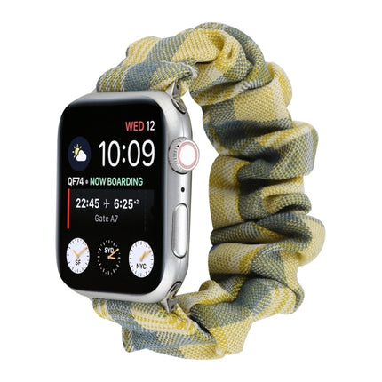 JK Uniform Style Cloth + Stainless Steel Watch Wrist Strap, For Apple Watch Series 7 45mm / 6 & SE & 5 & 4 44mm / 3 & 2 & 1 42mm, For Apple Watch Series 7 41mm / 6 & SE & 5 & 4 40mm / 3 & 2 & 1 38mm - DealBuddy