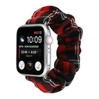 For Apple Watch Series 7 41mm / 6 & SE & 5 & 4 40mm / 3 & 2 & 1 38mm / Black + Red