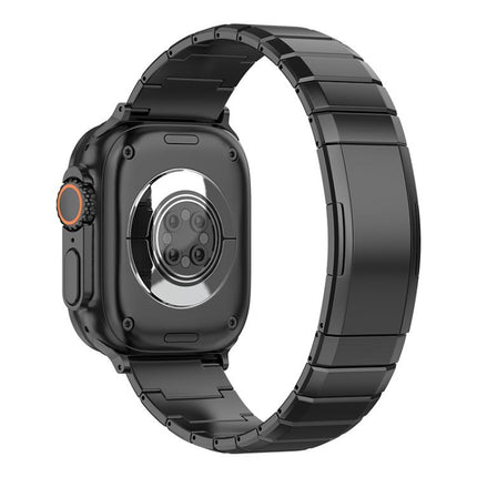 One-Bead Pure Titanium Buckle Watch Band, For Apple Watch 46mm / 49mm / 45mm / 44mm, For Apple Watch 42mm / 41mm / 40mm / 38mm - DealBuddy