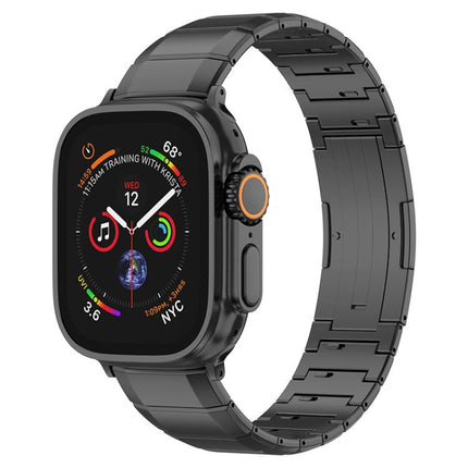 One-Bead Pure Titanium Buckle Watch Band, For Apple Watch 46mm / 49mm / 45mm / 44mm, For Apple Watch 42mm / 41mm / 40mm / 38mm - DealBuddy