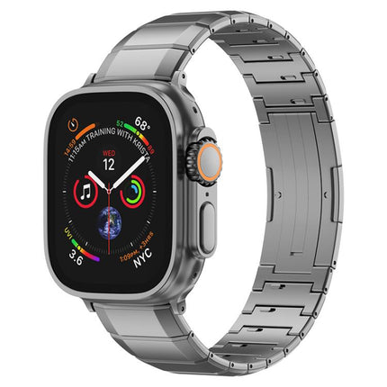 One-Bead Pure Titanium Buckle Watch Band, For Apple Watch 46mm / 49mm / 45mm / 44mm, For Apple Watch 42mm / 41mm / 40mm / 38mm - DealBuddy
