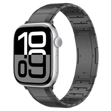 One-Bead Pure Titanium Buckle Watch Band, For Apple Watch 46mm / 49mm / 45mm / 44mm, For Apple Watch 42mm / 41mm / 40mm / 38mm - DealBuddy