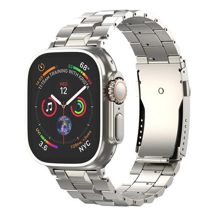 T-shaped Turtle Buckle Detachable Titanium Watch Band, For Apple Watch 46mm / 49mm / 45mm / 44mm, For Apple Watch 42mm / 41mm / 40mm / 38mm - DealBuddy