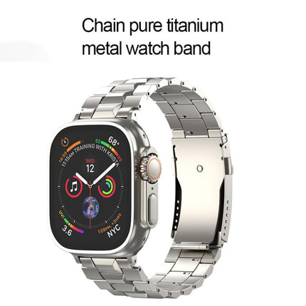 T-shaped Turtle Buckle Detachable Titanium Watch Band, For Apple Watch 46mm / 49mm / 45mm / 44mm, For Apple Watch 42mm / 41mm / 40mm / 38mm - DealBuddy