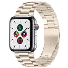 xDfind Three Beads Fold Buckle Stainless Steel Watch Band, For Apple Watch 46mm / 49mm / 45mm / 44mm, For Apple Watch 42mm / 41mm / 40mm / 38mm - DealBuddy