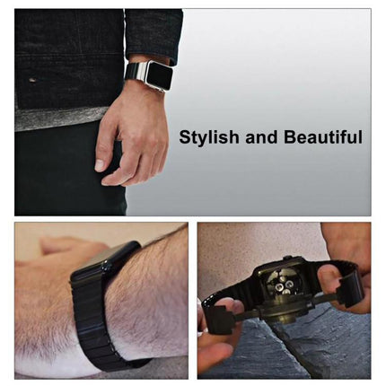 xDfind One Bead Stainless Steel Watch Band, For Apple Watch 46mm / 49mm / 45mm / 44mm, For Apple Watch 42mm / 41mm / 40mm / 38mm - DealBuddy