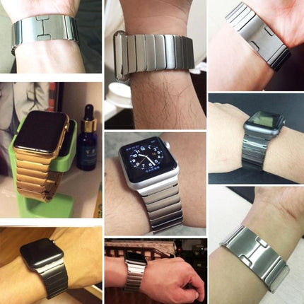 xDfind One Bead Stainless Steel Watch Band, For Apple Watch 46mm / 49mm / 45mm / 44mm, For Apple Watch 42mm / 41mm / 40mm / 38mm - DealBuddy