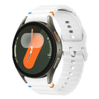 xDfind Wavy Grain Stitched Colorful Buckle Silicone Watch Band