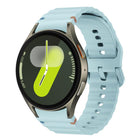 xDfind Wavy Grain Stitched Colorful Buckle Silicone Watch Band - DealBuddy
