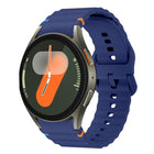 xDfind Wavy Grain Stitched Colorful Buckle Silicone Watch Band - DealBuddy