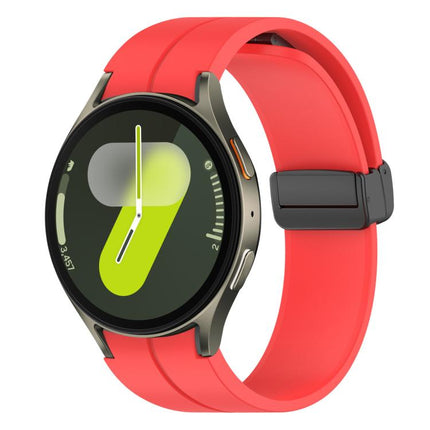 xDfind Fold Magnetic Black Buckle Silicone Watch Band - DealBuddy