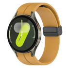 xDfind Fold Magnetic Black Buckle Silicone Watch Band