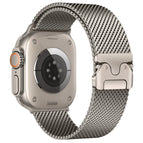 For Apple Watch 42mm / 41mm / 40mm / 38mm Fine Mesh / Titanium Color