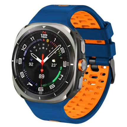 Two Color Silicone Breathable Watch Band, For Samsung Galaxy Watch Ultra 47mm / Ultra 2025 - DealBuddy
