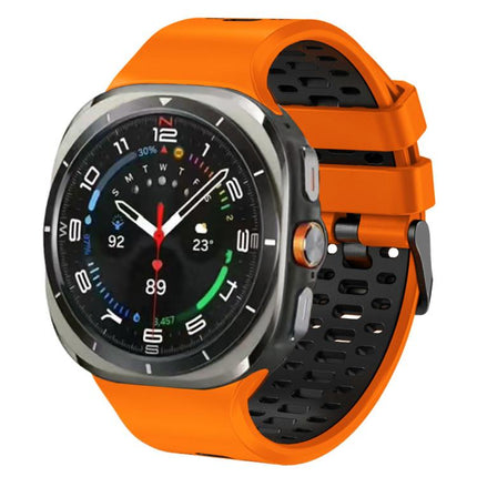 Two Color Silicone Breathable Watch Band