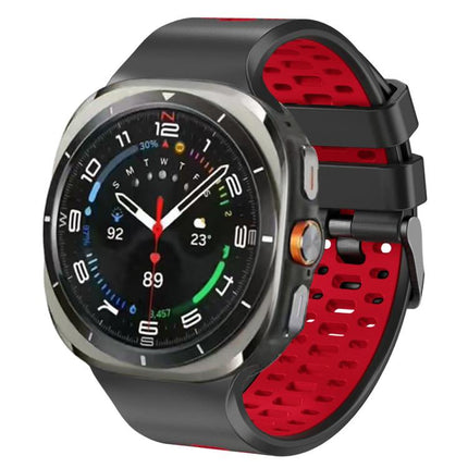 Two Color Silicone Breathable Watch Band
