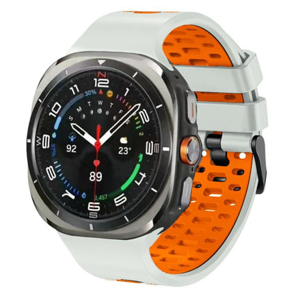 Two Color Silicone Breathable Watch Band, For Samsung Galaxy Watch Ultra 47mm / Ultra 2025 - DealBuddy