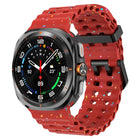 Dual Buckle Colorful Dots Silicone Watch Band