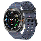 Dual Buckle Colorful Dots Silicone Watch Band