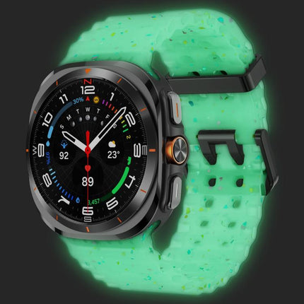 Dual Buckle Colorful Dots Silicone Watch Band