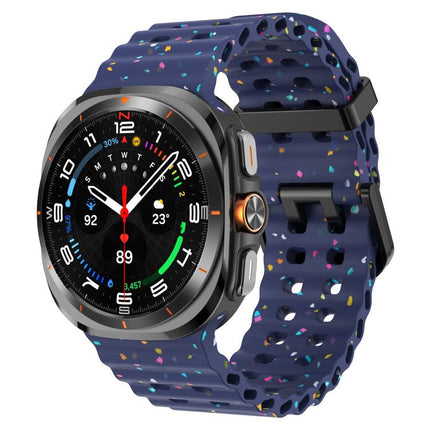 Dual Buckle Colorful Dots Silicone Watch Band