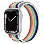 For Apple Watch 42mm / 41mm / 40mm / 38mm / White Rainbow