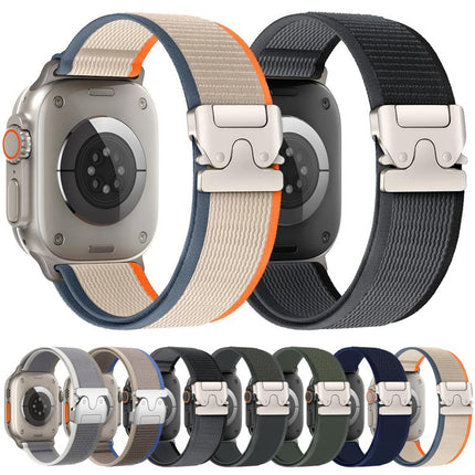 xDfind Titanium Buckle Snap Button Loop Nylon Watch Band - DealBuddy