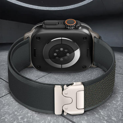 xDfind Titanium Buckle Snap Button Loop Nylon Watch Band - DealBuddy